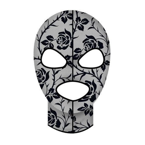 Cagoule Résilles Rosier Fleur Noir Femme