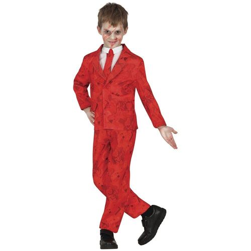Déguisement Mr Smile Costume Rouge Garçon