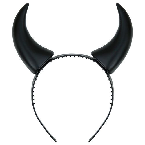 Serre-Tête Cornes Diablesse Noir Adulte