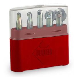 Jeu de 5 molettes RUBI (6, 8, 10, 18 et 22mm.)