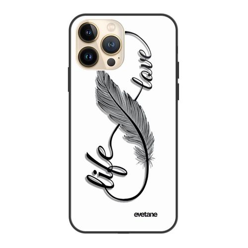 Coque Iphone 13 Pro Coque Soft Touch Glossy Love Life Design Evetane