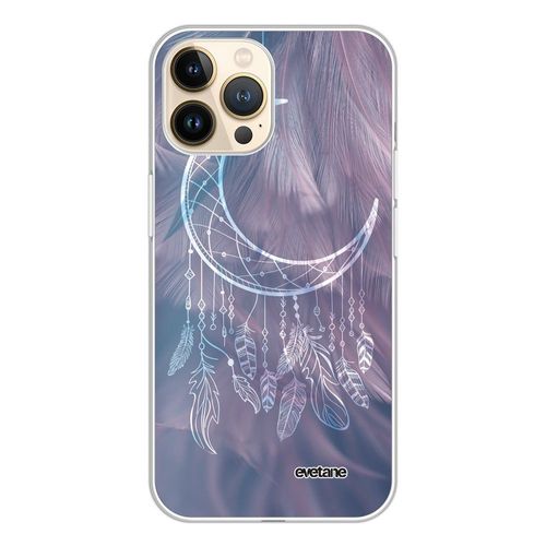 Coque Iphone 13 Pro 360 Intégrale Transparente Lune Attrape Rêve Tendance Evetane.