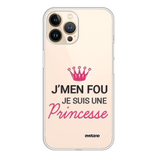 Coque Iphone 13 Pro 360 Intégrale Transparente Je Suis Une Princesse Tendance Evetane.
