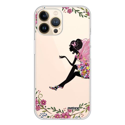 Coque Iphone 13 Pro 360 Intégrale Transparente Fée Fleurale Tendance Evetane.