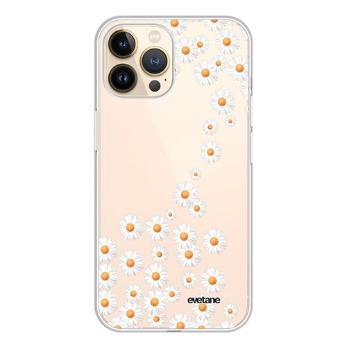 Coque Iphone 13 Pro 360 Intégrale Transparente Marguerite Tendance Evetane.