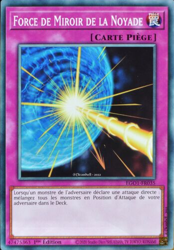 Carte Yu-Gi-Oh Ego1-Fr035 Force De Miroir De La Noyade Commune Neuf Fr