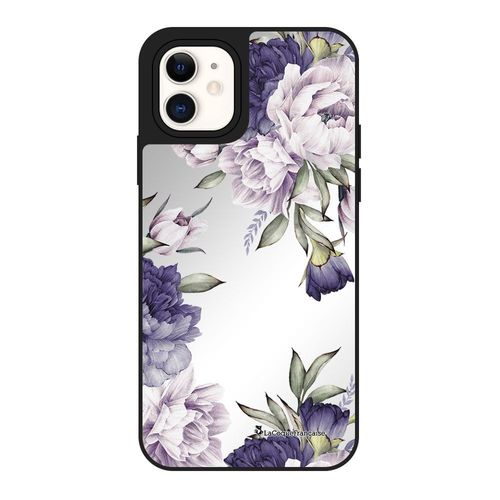 Coque Iphone 12 Mini Miroir Pivoines Violettes Design La Coque Francaise.