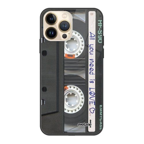 Coque Iphone 13 Pro Coque Soft Touch Glossy Cassette Design Evetane