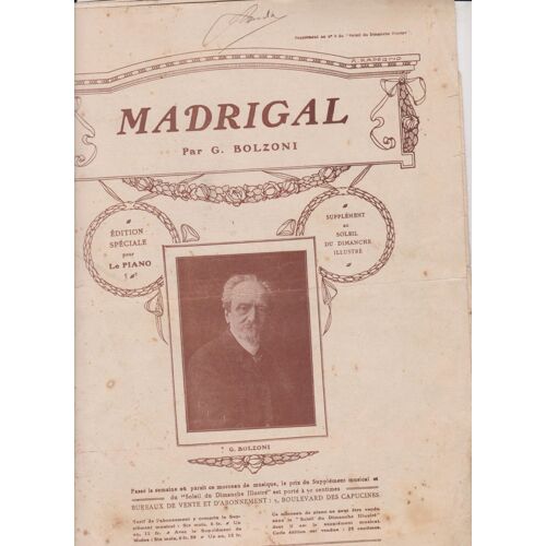 Madrigal Par G Bolzoni