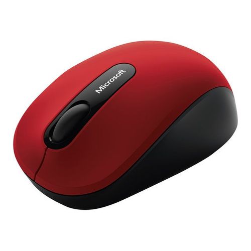 Souris mobile Bluetooth Microsoft 3600 - Souris - droitiers et gauchers - optique - 3 boutons - sans fil - Bluetooth 4.0 - rouge foncé