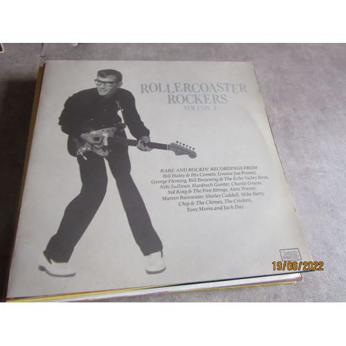 33 Tours Rollercoaster Rockers Vol 1 Rock N Roll Rockabilly Haley M Rainwater S J Lewis Sullivan C Garcie A Wayne Chimes Crickets Belltones K Lord Statemen Valley Boys .. Ref Roll 2008 Engand 1985