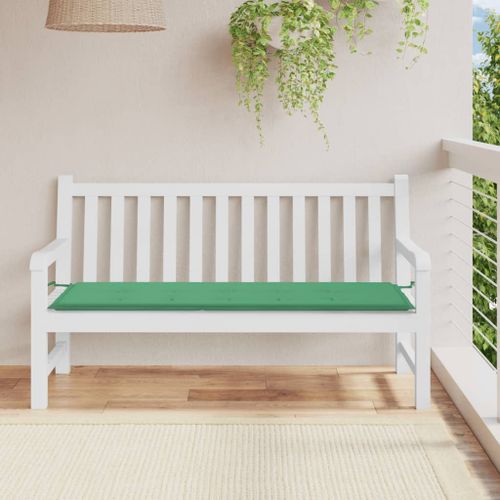 Vidaxl Coussin De Banc De Jardin Vert 150x50x3 Cm Tissu Oxford
