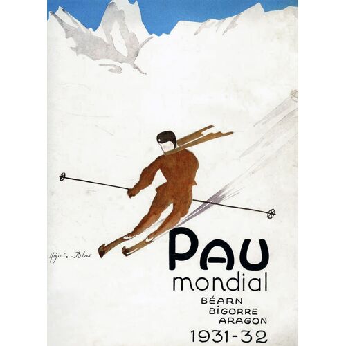 Affiche Pau Ski 1932