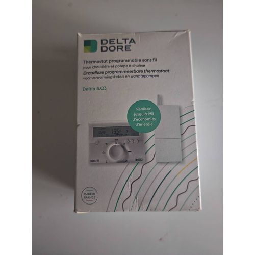 Thermostat chaudière Delta dore modèle 8.03 dans fil