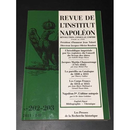 Revue De L'institut Napoléon 20203 