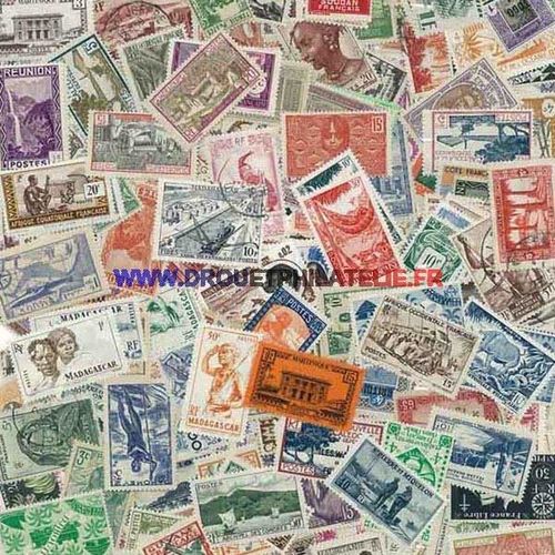 Colonies Francaises Avant Independance 100 Timbres Tous Differents