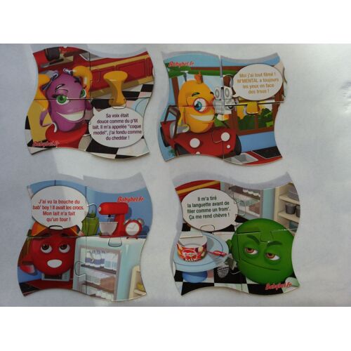 Magnet Lot De 4 Puzzles Babybel  De 4 Pièces 