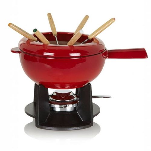 Fondue En Fonte 20cm 6 Personnes Cerise 14002006