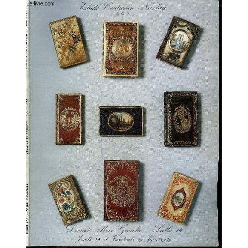 Catalogue De Vente Aux Encheres : Etude Couturier-Nicolays - Drouot Rive Gauche Salle 14 - Jeudi 18 Et Vendredi 29 Juin 1979- Collection D'almanachs Chantant Et Galants Illustrés Pour La ...