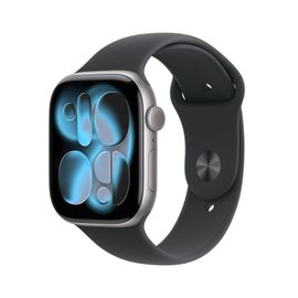 Apple Watch Series 11 - 46 mm Gris bracelet Noir GPS - Wifi + Cellular M/L