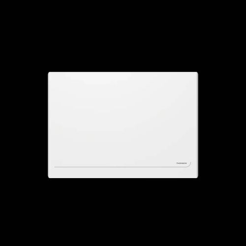 Radiateur électrique fixe connecté WiFi à inertie sèche céramique avec thermostat interchangeable 1000W THOMSON MILLA horizontal blanc