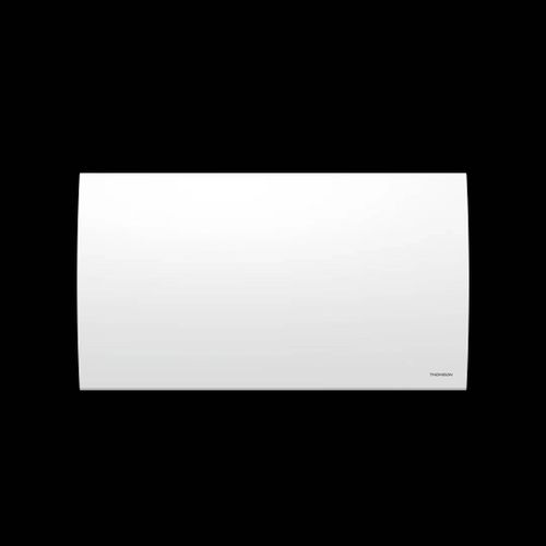 Radiateur électrique fixe à inertie sèche céramique avec thermostat interchangeable 1500W THOMSON CLEO horizontal blanc