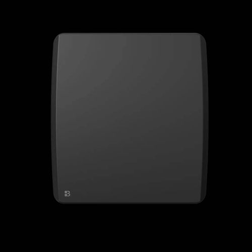 Radiateur électrique fixe à inertie sèche céramique 500W Bestherm ARIA horizontal noir