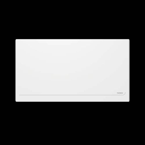 Radiateur électrique fixe connecté WiFi à inertie sèche céramique avec thermostat interchangeable 2000W THOMSON MILLA horizontal blanc