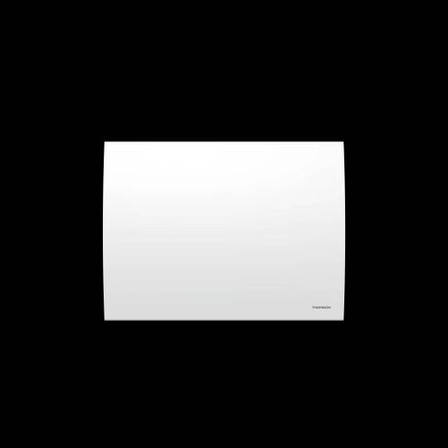 Radiateur électrique fixe à inertie sèche céramique avec thermostat interchangeable 1000W THOMSON CLEO horizontal blanc