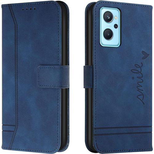 Coque Pour Oppo A96 / Realme 9i / Oppo A36 / Oppo A76, Etui Cuir Avec Magnetique, Flip Pochette Housse Pour Oppo A96 / A36 / A76 Protection, Bleu