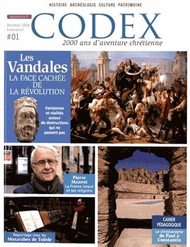 Codex N° 1, Automne 2016 - Les Vandales - La Face Cachée De La Révolution