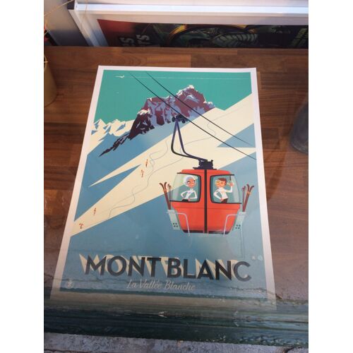 Affiche Mont Blanc Vallee Blanche