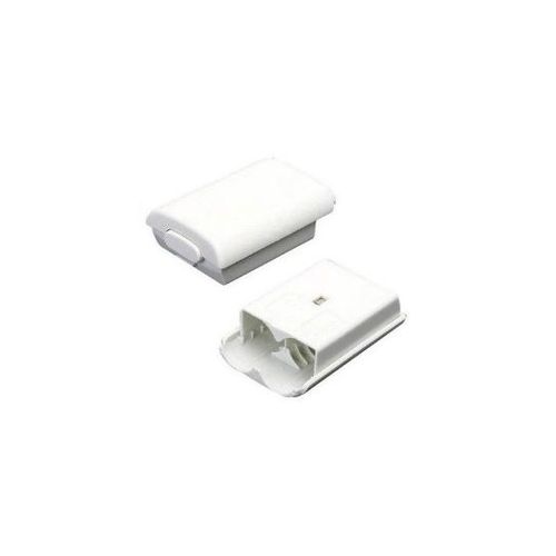 Cache Pile Blanc Pour Manette Xbox 360
