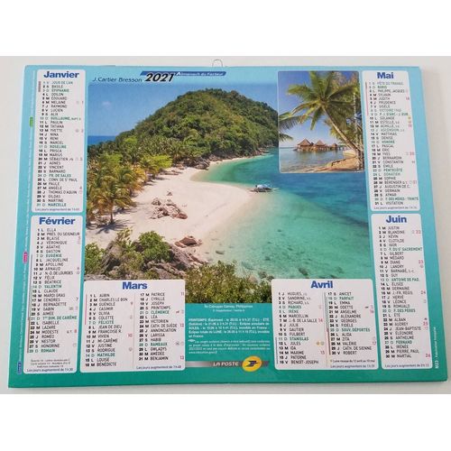 Calendrier Des Postes 2021, Almanach Du Facteur Paysage