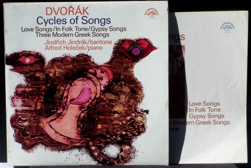 Dvorak Mélodies Jindrich Jindrak Alfred Holecek 72 Lp & Cv Ex