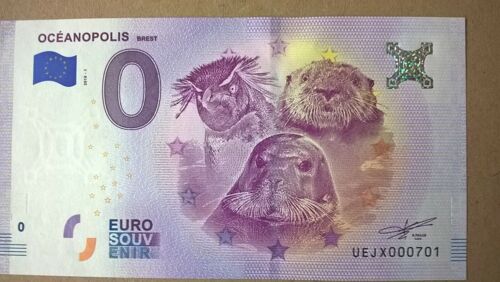 Billet 0 Euro Oceanopolis 2018 Neuf