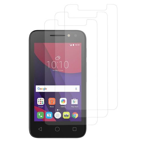 Alcatel Pixi 4 (4) 4.0": Lot / Pack De 3x Films De Protection D'écran Clear Transparent