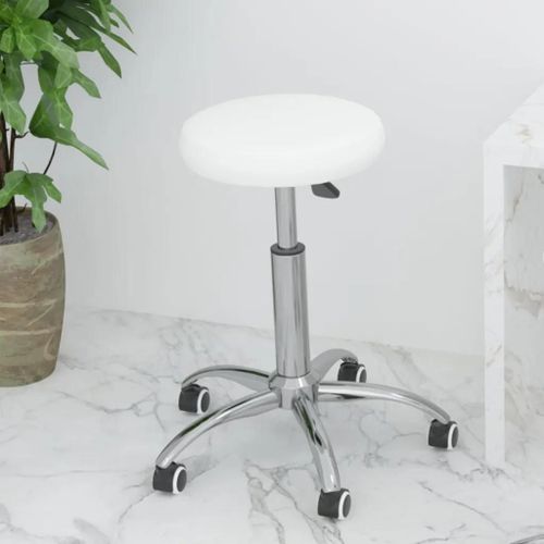 Prolenta Premium - Chaise De Bureau Pivotante Blanc Similicuir