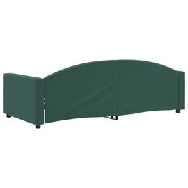 Prolenta Premium - Lit De Repos Sans Matelas Vert Foncé 90x200 Cm Velours