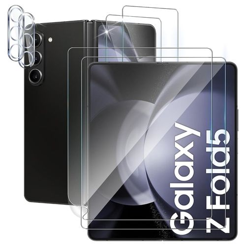 Protection Ecran et Protection Caméra pour Samsung Galaxy Z FOLD 5 [Pack 2] Protecteur Resistant Anti Rayure Ultra Mince Phonillico®