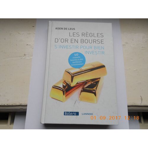 Les Règles D'or En Bourse