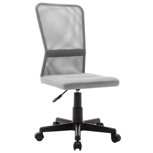 Chaise fauteuil siège de bureau informatique étude 44 x 52 x 100 cm tissu en maille gris Helloshop26 02_0024023