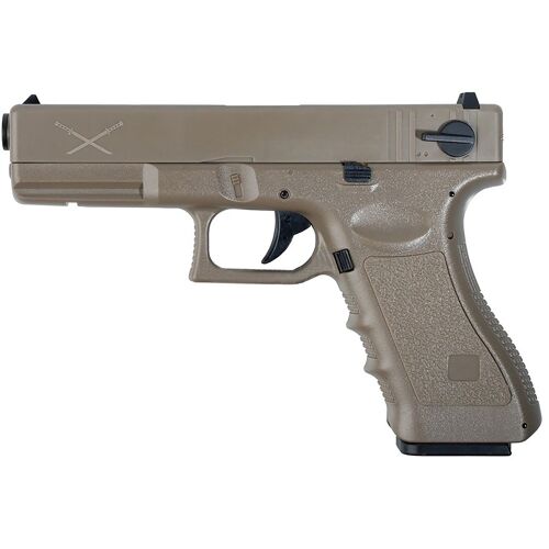 Pistolet Aep Yakuza Tan Semi Et Full Auto Avec Hop Up Mosfet 0.4 Joule Avec Batterie Et Chargeur - Sg00043