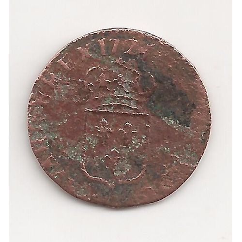 Un Liard Louis Xv Buste Enfantin 1721