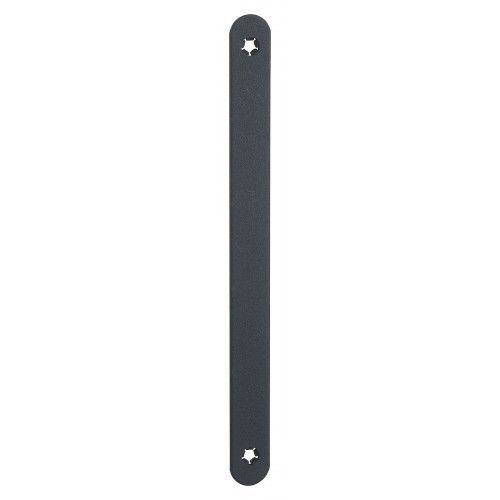 Têtière de rénovation borgne à bouts ronds - 230 x 20 x 2,5 mm - noir THIRARD
