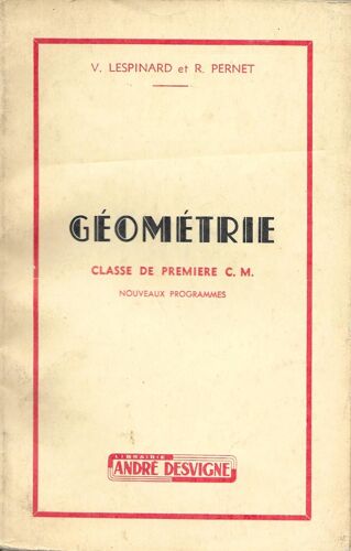 Geometrie. Classe De Premiere C.M