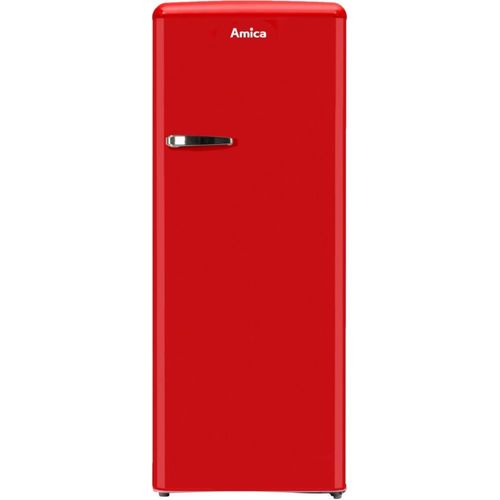 Réfrigérateur combiné Amica Retro AR5222R - 55x61.5x144 cm (lxpxh) - 218 litres - classe E - rouge