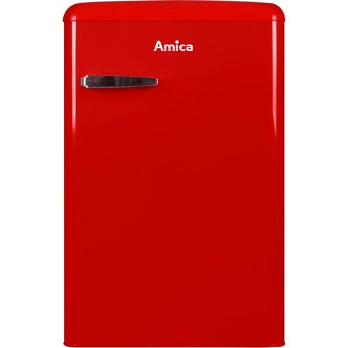 Réfrigérateur combiné Amica Retro AR1112R - table top - 55x61.5x86 cm (lxpxh) - 108 litres - classe E - rouge