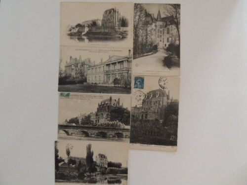 Châteauroux : Top !!!! Lot De 6 Cpa   Le Château Raoul