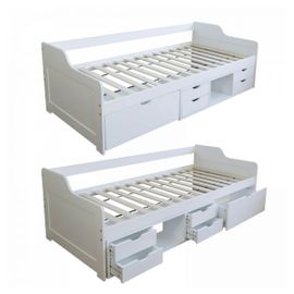 Lit Banquette Avec Gigogne - Blanc